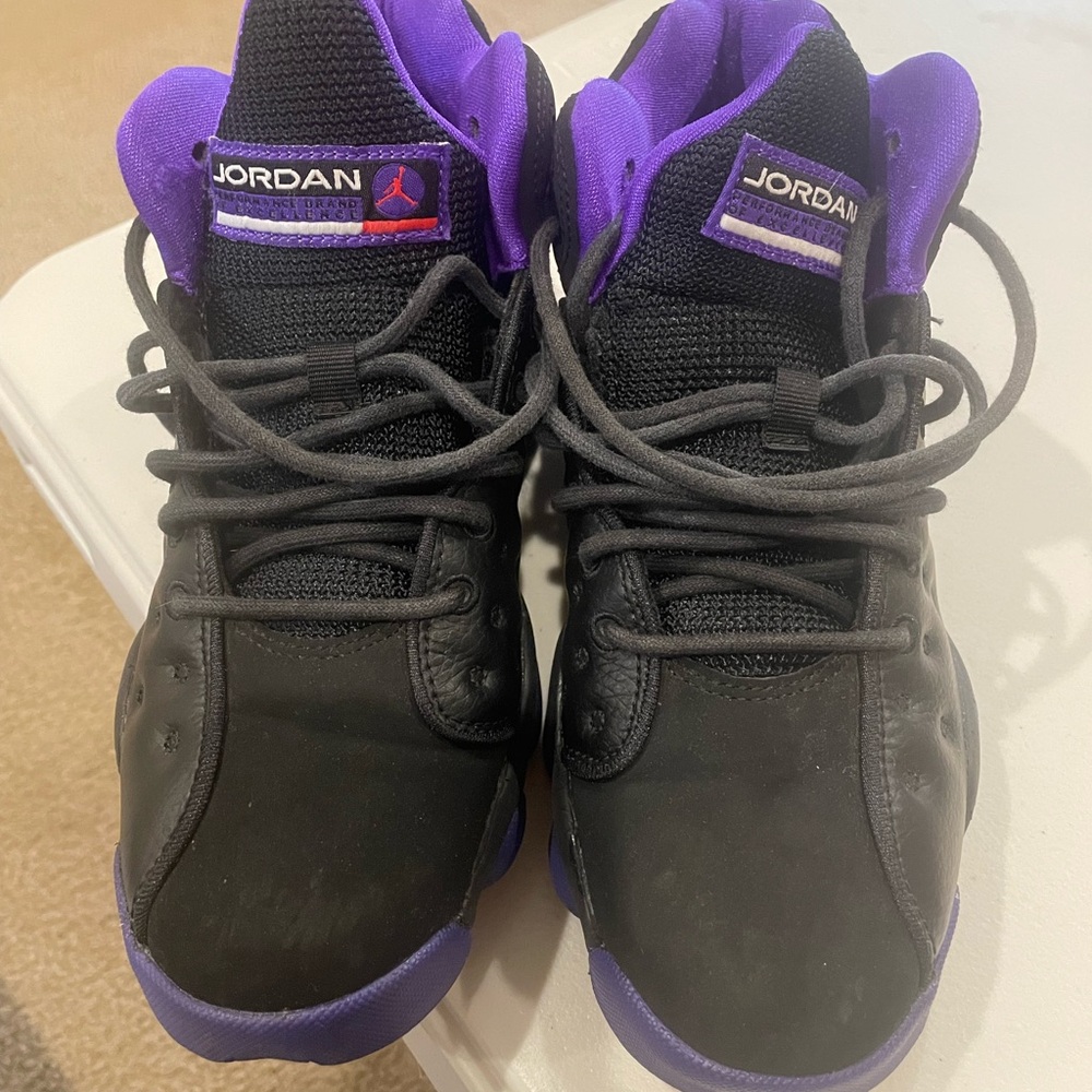 🛑🛑SOLD🛑🛑Jordan Kids Sneakers in Black and Purple